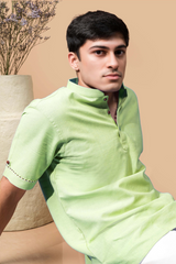 The mint green shirt kurta.