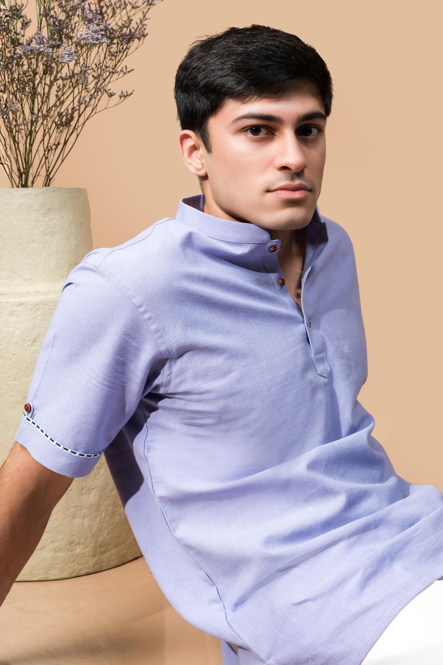 The lavender shirt kurta.